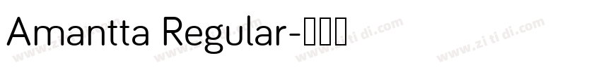 Amantta Regular字体转换